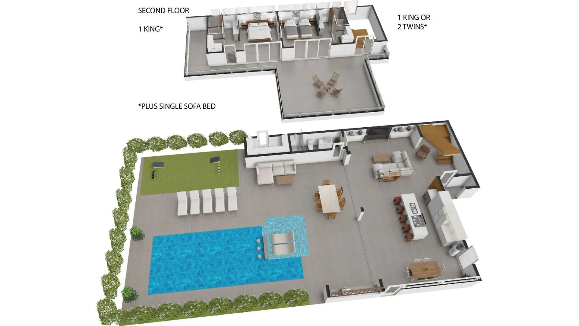 Oceanside 2 Bedroom Luxury Villa With Private Pool, 500Ft From Long Bay Beach -V6